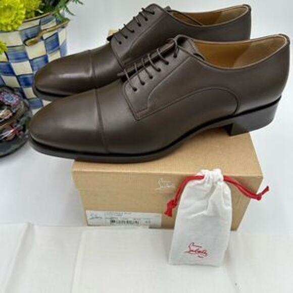 Men's Christian Louboutin cotomale Leather Oxford, size 45 made in Italy - Picture 11 of 13